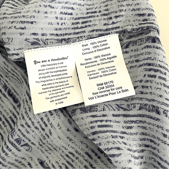 ⭐️Host Pick Anthropologie Bhanuni by Jyoti Celeste Blue Linne Embroidered Dress - Picture 10 of 12